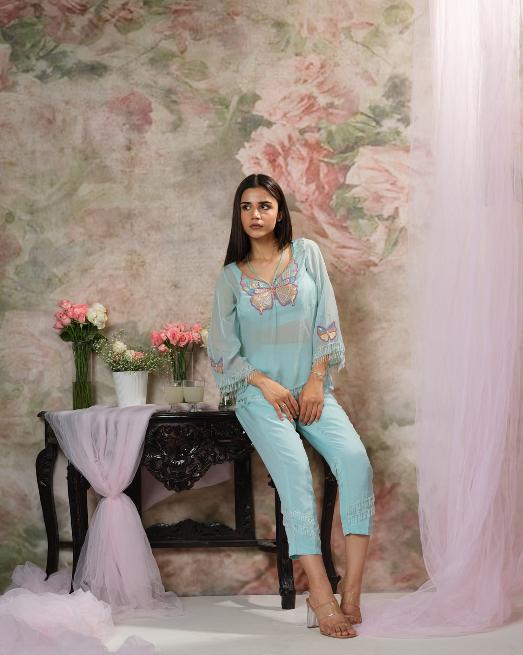 Bloomingtale Embroidered Crystals Top