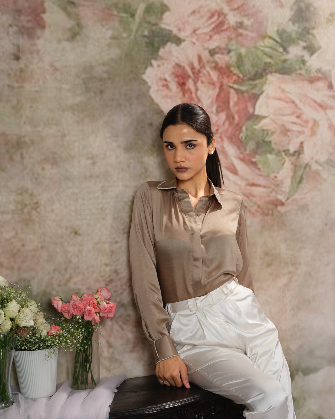 Amee Satin Shirt