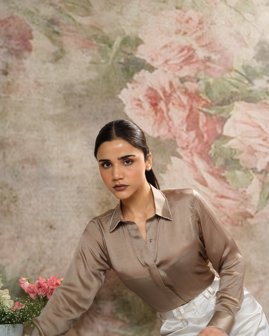 Amee Satin Shirt