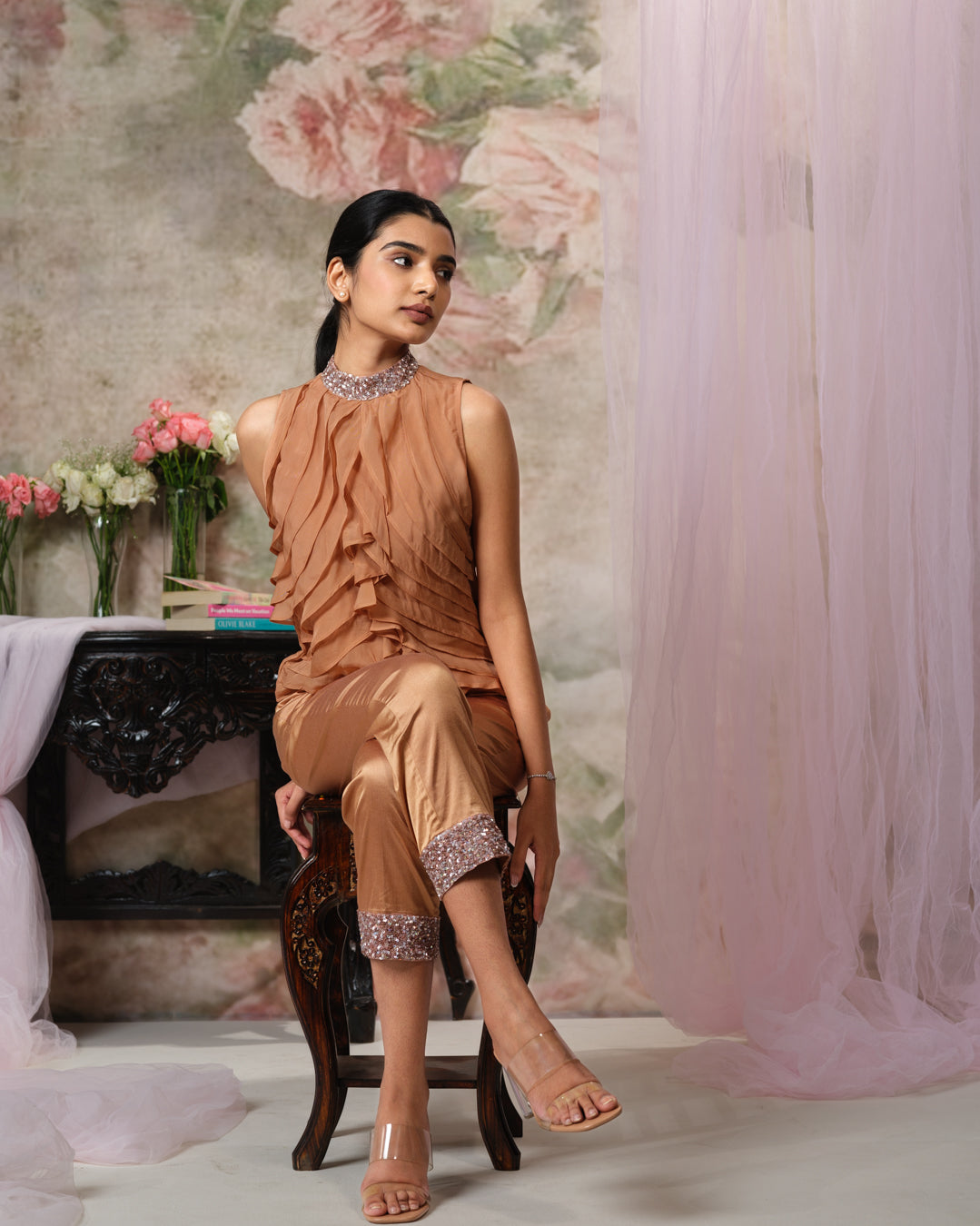 Orchid Embroidered Top