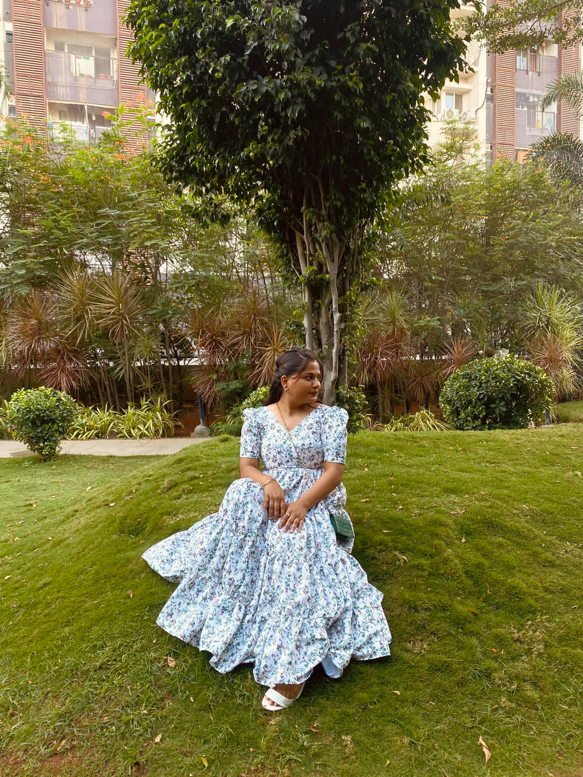 Layered Florid Dress