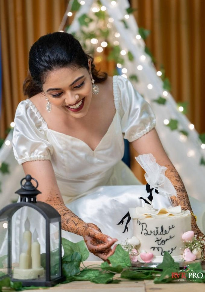White Satin Long Dress