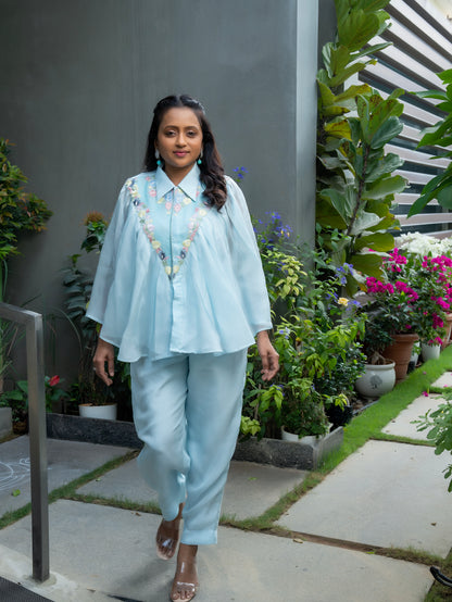 That Boho Co-Ord Set in  Shade Blue