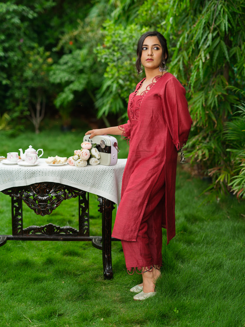 Lila kurti set