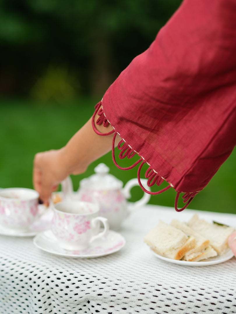 Lila kurti set