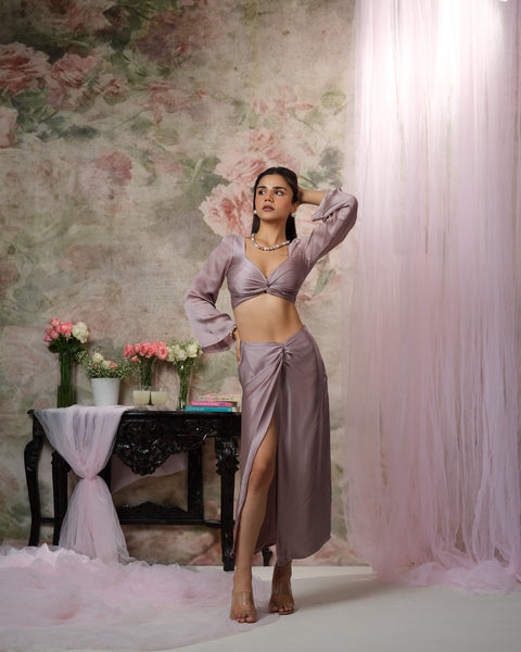 Retro Satin Skirt