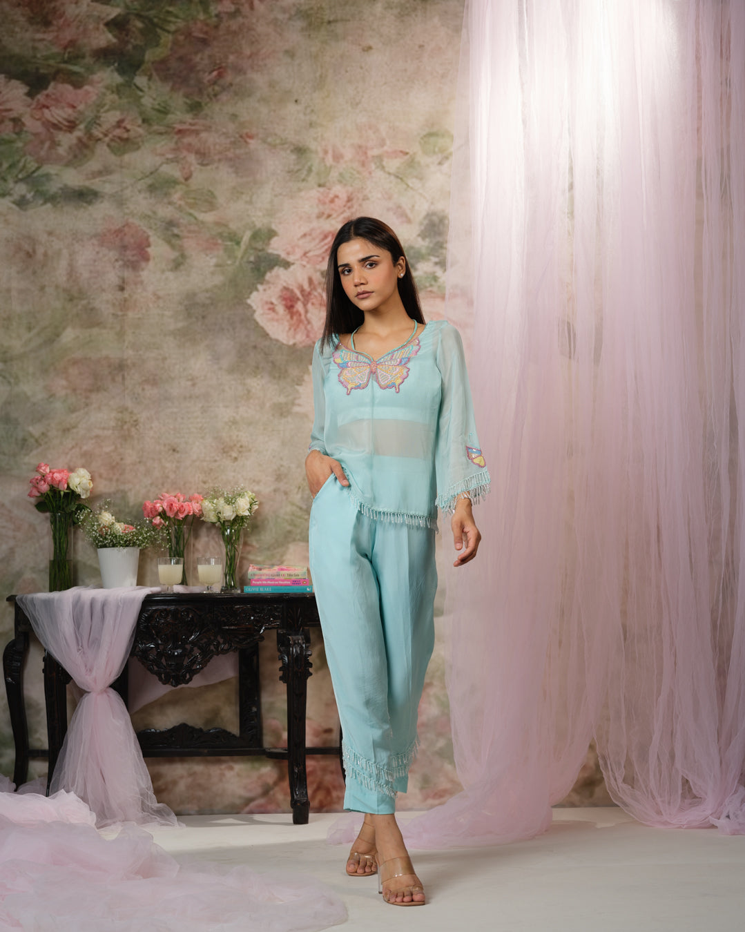 Bloomingtale Embroidered Crystals Top