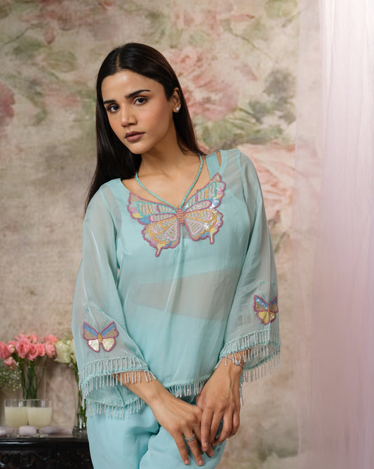 Bloomingtale Embroidered Crystals Top