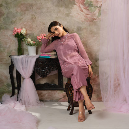 Musk Rose Embroidered Top