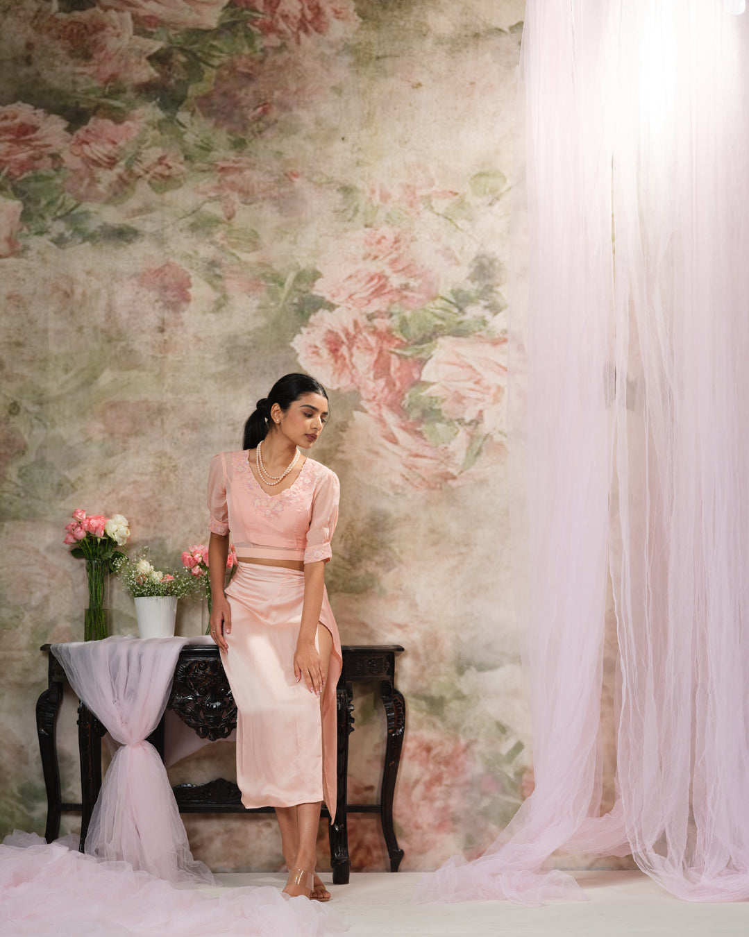 Tea Rose Embroidered Top