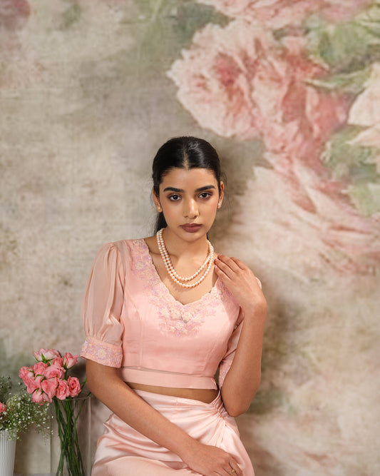 Tea Rose Embroidered Top