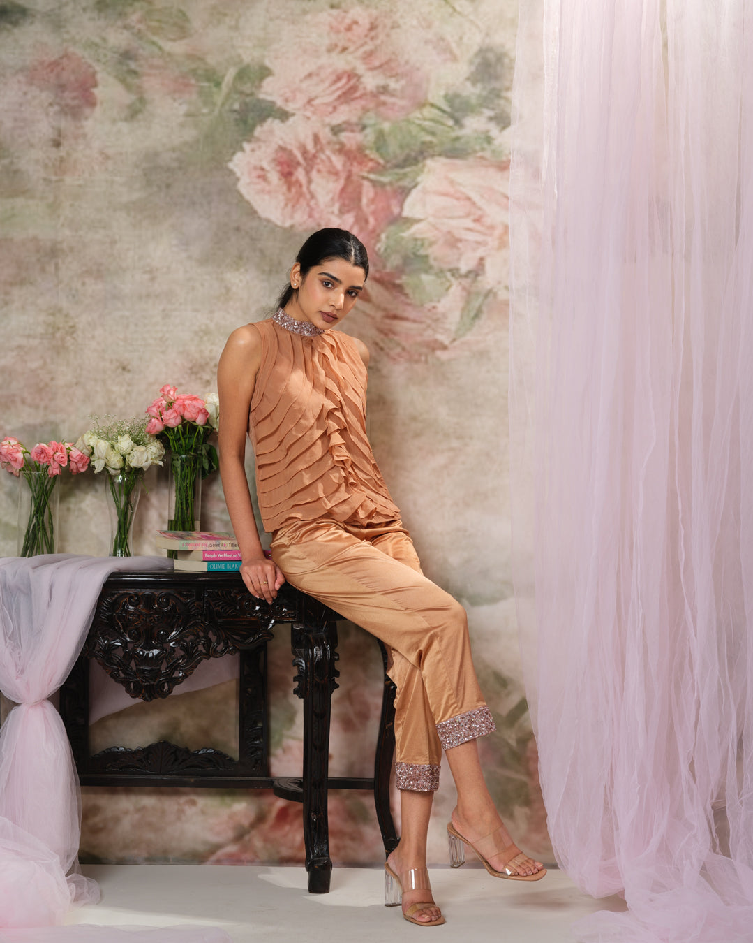 Orchid Embroidered Top