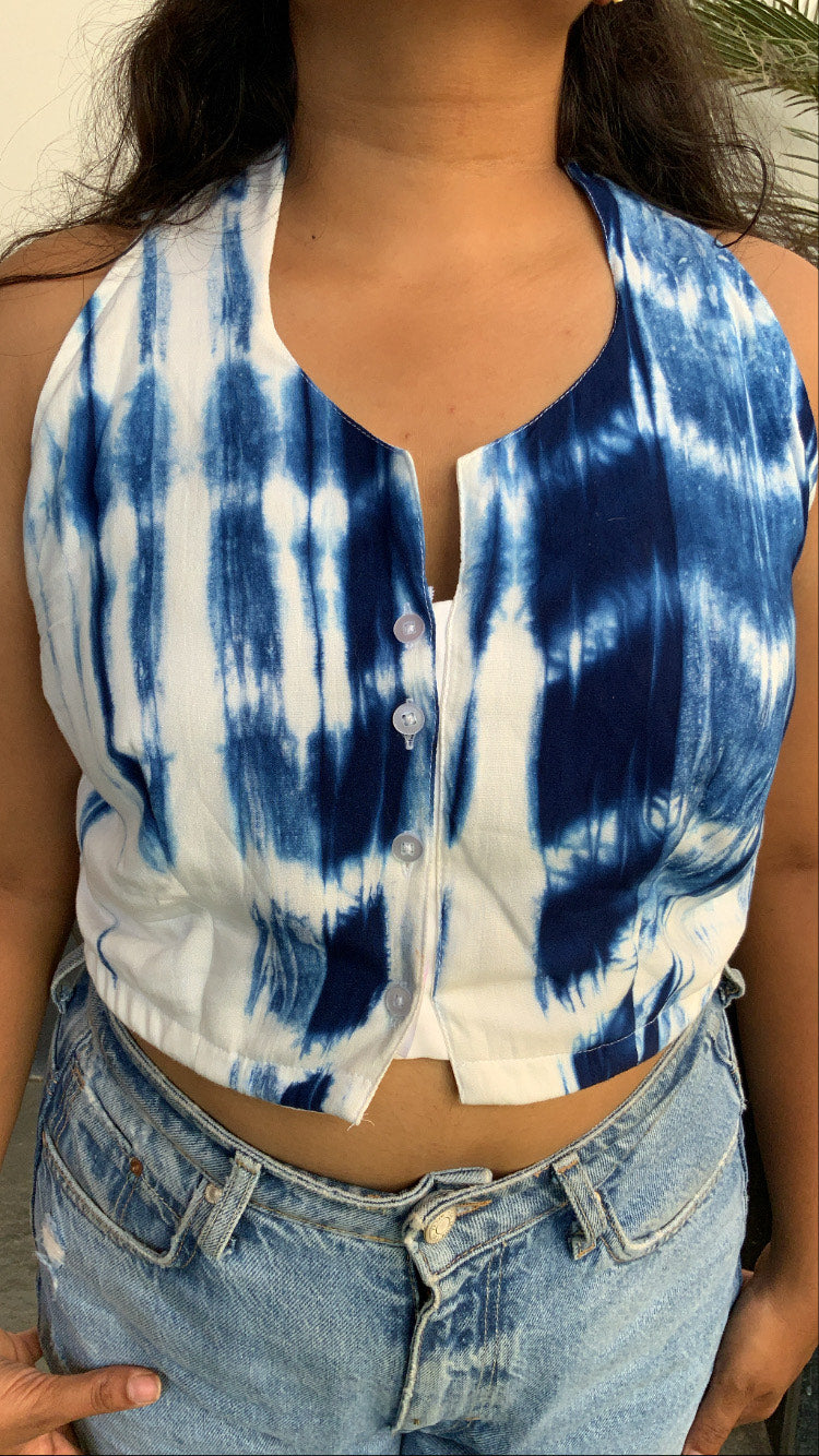 Tie and Dye Crop Top