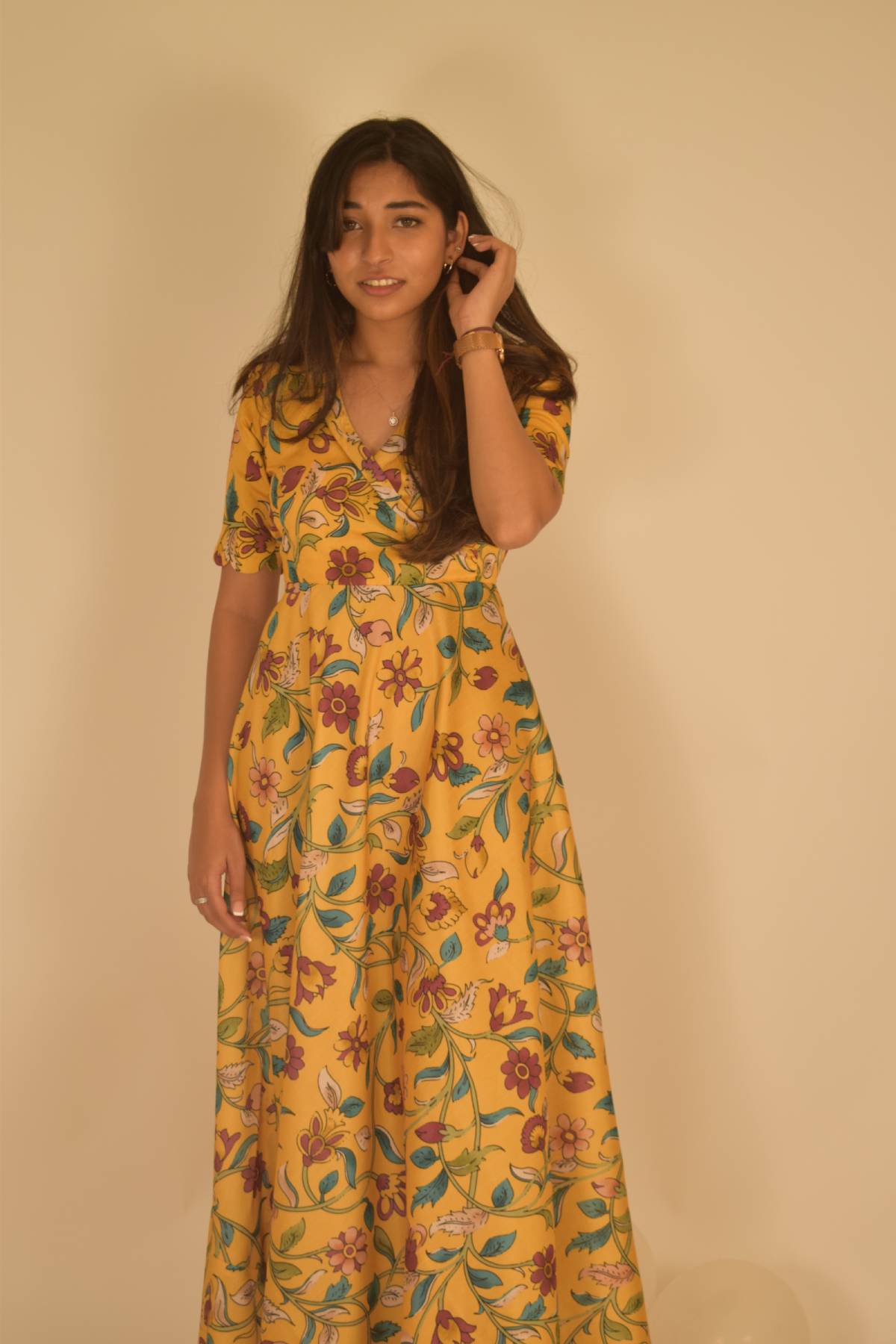 Yellow Floral Gown