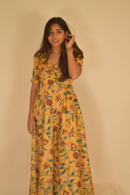 Yellow Floral Gown