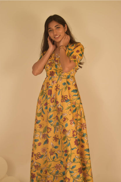 Yellow Floral Gown